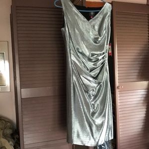 NWT Vince Camuto Silver Dress